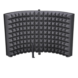 BLs Microphone Studio Isolation Shield Sound Isolator Filter 2-Panel