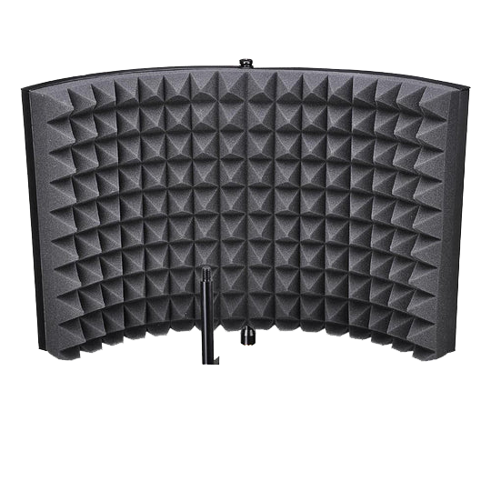 BLs Microphone Studio Isolation Shield Sound Isolator Filter 2-Panel