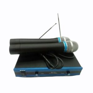 Bnk BK-701 VHF 2 Channel Professional Wireless Microphone Set