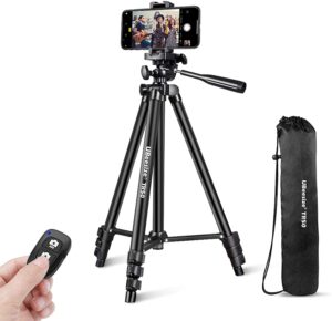 Portable Cellphone Tripod Stand with Bluetooth for smartphones